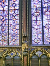 Paris 1er arr. The Holy Chapel (Sainte Chapelle) built on the Ile de la Cite at the request of