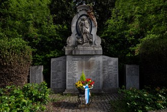 War memorial for the fallen in the First and Second World Wars in Michaelsbuch, Bavaria, Germany,