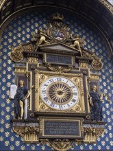 Paris 1er arrondissement. Conciergerie clock, oldest in Paris, Ile de la cite, Ile de France,