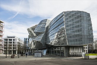 Modern architecture, office building, architect Frank O. Gehry, Novartis Campus, Basel, Canton of