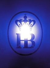 Logo of the Hofbraeuhaus, Munich, Bavaria, Germany, Europe