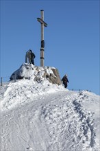 Nebelhorn summit (2224m), Oberstdorf, Allgaeu, Swabia, Bavaria, Germany, Oberstdorf, Bavaria,