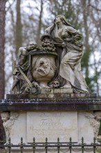 Monument to Duke Friedrich zu Mecklenburg (1717-1785) in Ludwigslust Palace Park, created in 1788