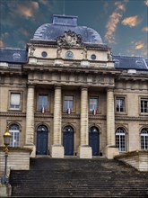 Paris 1er arrondissement. The Palais de Justice located on the ile de la Cite. Ile de France,