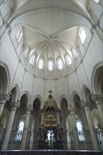 Chancel with ribbed vault in the former Cistercian monastery of Pontigny, Pontigny Abbey was