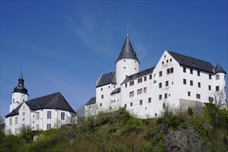 Burg, Schwarzenberg, Erzgebirgskreis, Saxony, Germany, Europe