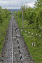Railway line between Schwaebisch Hall-Hessental and Gaildorf, Schwaebisch Hall, Hohenlohe,