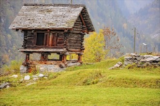 Old Rustic House in Ticino, Switzerland, Europe
