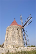 Windmill 'Moulin de Daudet', Fontvieille, Bouches-du-Rhone, Provence-Alpes-Cote d'Azur, South of