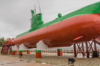 North Korean submarine on display at Unification Park in Gangneung, South Korea, Asia