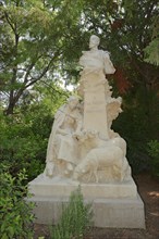 Statue by the painter Paul Vayson, Park Le Rocher des Doms, Avignon, Vaucluse, Provence-Alpes-Cote