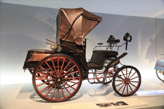 Benz Victoria from 1893, first four-wheel automobile by Karl Benz, Mercedes-Benz Museum, Stuttgart,