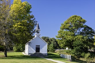 Saugatuck, Michigan, The Gibson Church, a small country church that was moved in 2010 to the Felt