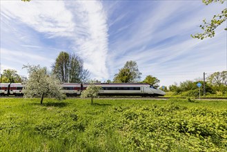 Pendolino ETR 610 Astoro - SBB tilting technology high-speed train, travelling in cross-border