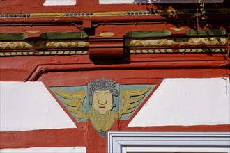 Details of the half-timbered houses, Eschwege, Werratal, Werra-Meissner district, Hesse, Germany,