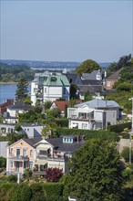 Villas in the Treppenviertel, residential building, Blankenese district, Hamburg, Germany, Europe