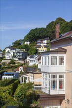 Villas in the Treppenviertel, residential building, Blankenese district, Hamburg, Germany, Europe