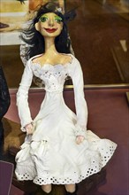 Whimsical bridal doll, Allgaeu, Swabia, Bavaria, Germany, Europe
