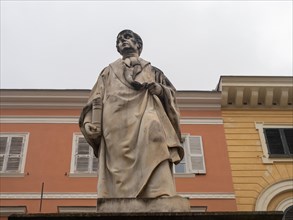 Statue, Alberto Azuni, Piazza Domenico in Sassari, Sassari, Sardinia, Italy, Europe