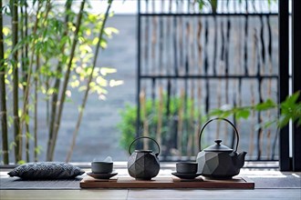A contemporary reimagining of the traditional Japanese tea ceremony, presented in a minimalist
