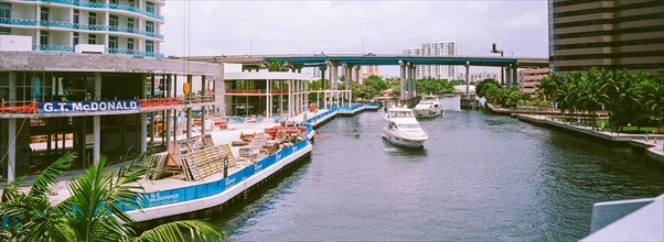 Miami River from SW 2nd Ave Bridge, Miami, Florida, USA, North America