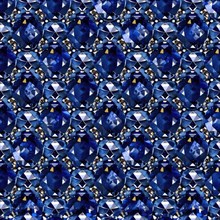 Seamless pattern of shimmering sapphires on a navy blue backdrop AI generated
