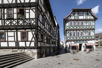 Half-timbered houses, Schmalkalden, Thuringia, Germany, Europe