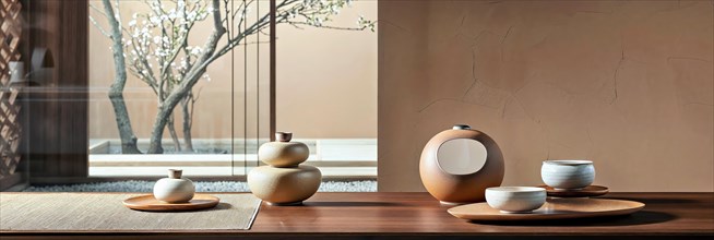 A modern remodelling of the traditional Japanese tea ceremony, presented in a minimalist setting