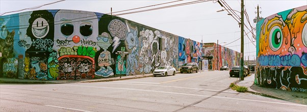 Wynwood Walls Graffiti, Global Wholesale Usa, 2362 NW 5th Ave, Wynwood, Miami, Florida, USA, North