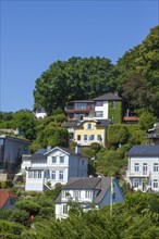 Villas in the Treppenviertel, residential building, Blankenese district, Hamburg, Germany, Europe