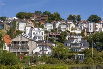 Villas in the Treppenviertel, residential building, Blankenese district, Hamburg, Germany, Europe