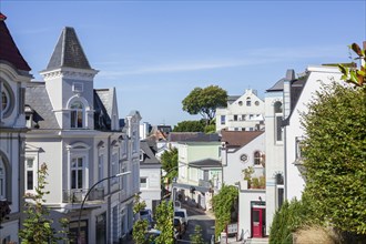 Villas in the Treppenviertel, residential building, Blankenese district, Hamburg, Germany, Europe