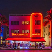 Boulevard Hotel Rest, Ocean Drive, Miami Beach, Florida, USA, North America