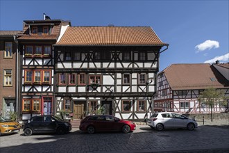 Half-timbered houses, Schmalkalden, Thuringia, Germany, Europe