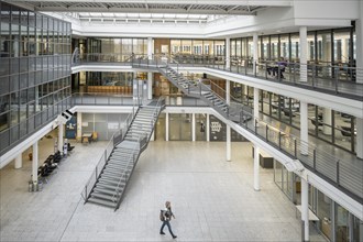 Library of the Department of Mechanical Engineering, interior view, Technical University of Munich,