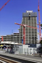 Elbtower, unfinished skyscraper in the east of Hamburg's Hafencity, designed by David Chipperfield,