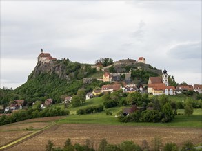 Arable land, Riegersburg, East Styrian volcanic region, Styria, Austria, Europe
