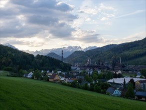 Voestalpine steelworks in the Donawitz district, known for the first application of the