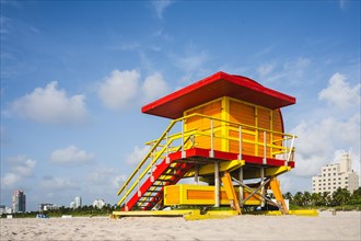 13th Street Lifeguard Tower, Miami Beach, Florida, USA, North America
