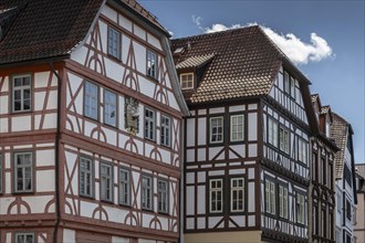 Half-timbered houses, Schmalkalden, Thuringia, Germany, Europe