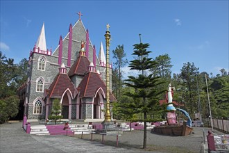Sacred Heart Church, Pambanar, Kerala, India, Asia
