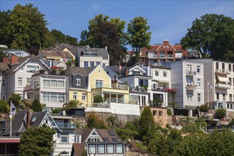 Villas in the Treppenviertel, residential building, Blankenese district, Hamburg, Germany, Europe