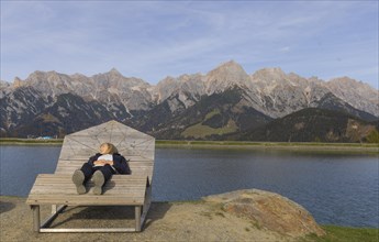Mountain panorama, Lounger, Maria alm, Relaxation