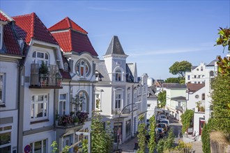 Villas in the Treppenviertel, residential building, Blankenese district, Hamburg, Germany, Europe