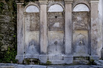 Cleansing fountain of the Mehmet Aga Mosque, Rhodes Old Town, Rhodes, Dodecanese archipelago, Greek