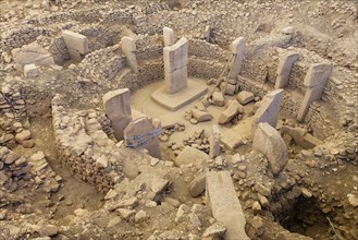 Gobekli Tepe neolithic archaeological site dating from 10 millennium BC, Large circular structures