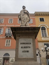 Statue, Alberto Azuni, Piazza Domenico in Sassari, Sassari, Sardinia, Italy, Europe
