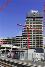 Elbtower, unfinished skyscraper in the east of Hamburg's Hafencity, planned by David Chipperfield,