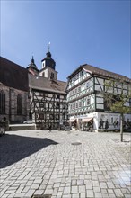 Half-timbered houses, Schmalkalden, Thuringia, Germany, Europe