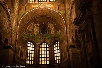 Ravenna mosaics, interior, italy